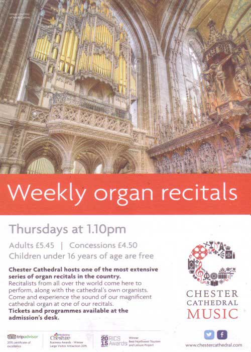 Chestertourist.com - Chester Cathedral Organ